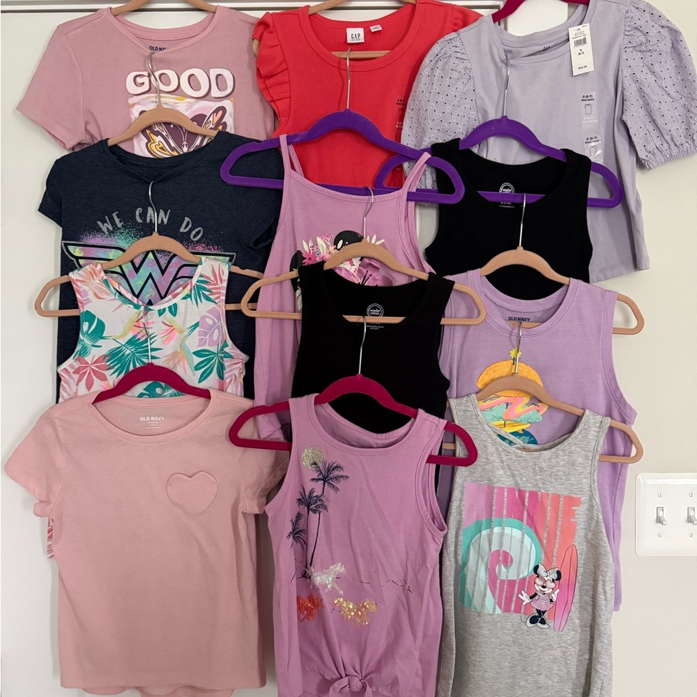 Girls' Assorted Tops - Disney, Wonder Woman, Cat & Jack - Various Colors